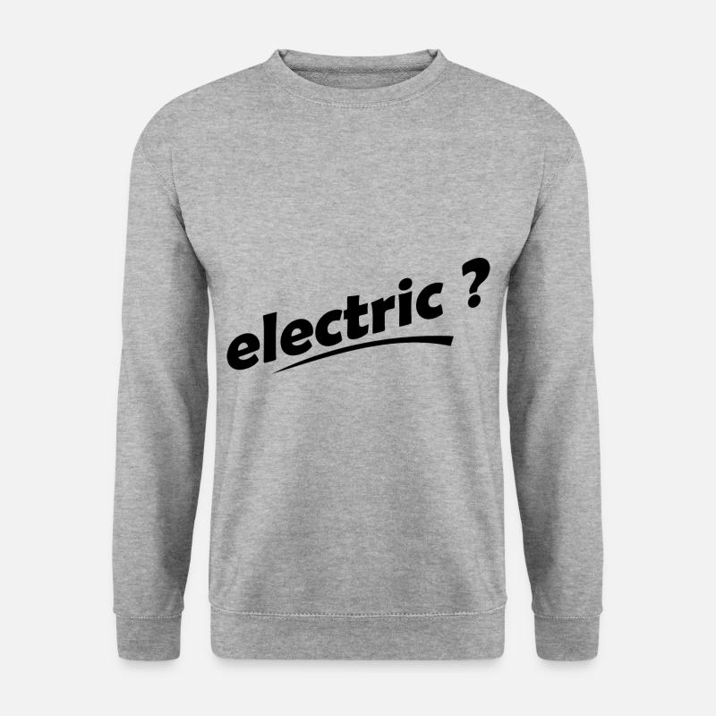 Elektrische Autos - Unisex Pullover - Weißgrau meliert