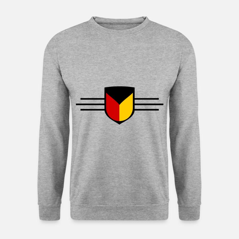 Das deutsche Land - Unisex Pullover - Weißgrau meliert