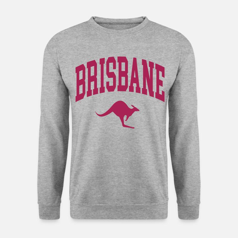 Brisbane - Unisex Pullover - Weißgrau meliert
