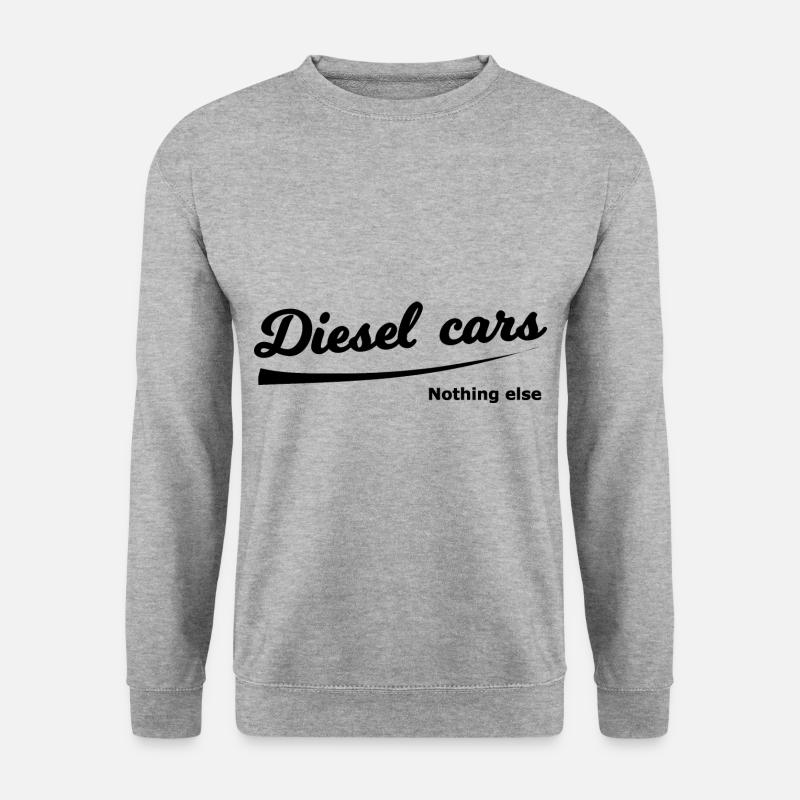 Dieselautofahrer - Unisex Pullover - Weißgrau meliert