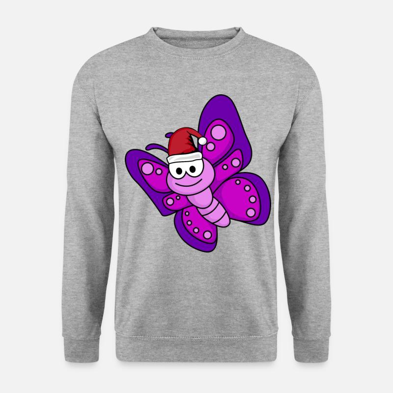 Butterfly Comic Christmas - Unisex Sweatshirt - salt & pepper