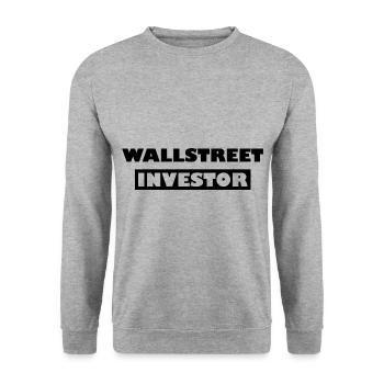 L’investisseur de Wall Street - Sweat-shirt Unisexe - gris chiné - Devant - Alina (178cm) & Michal (187cm)