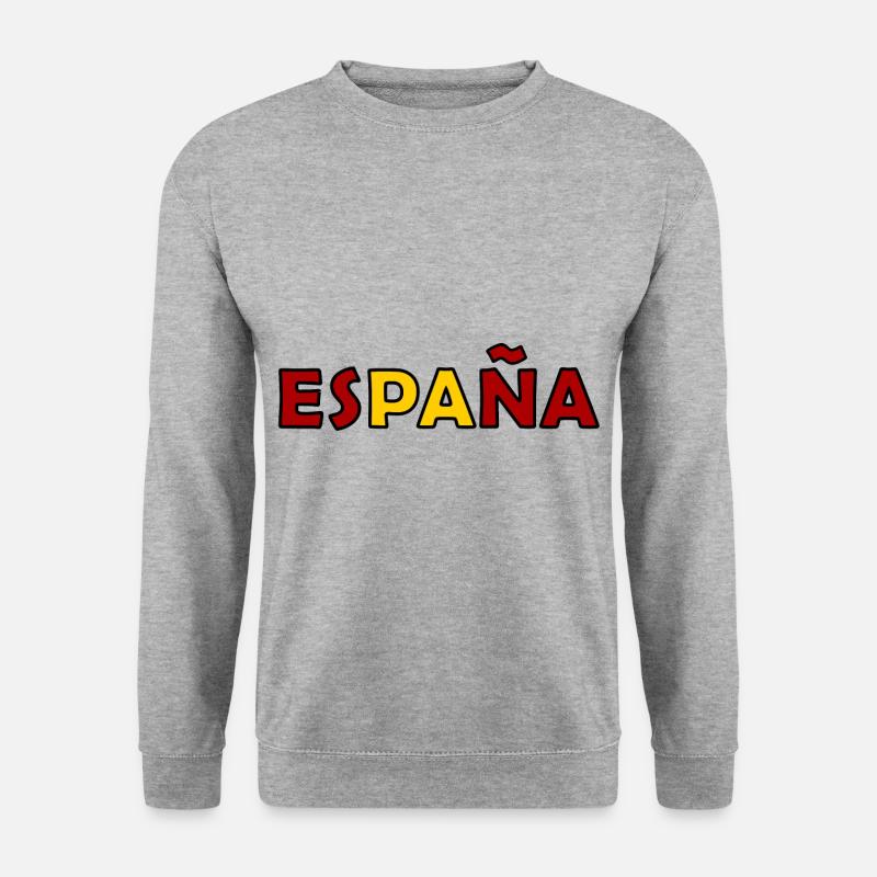 Spanien Fans - Unisex Pullover - Weißgrau meliert