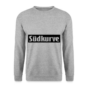 Liebe die Südkurve - Unisex Pullover - Weißgrau meliert - Vorne - Alina (178cm) & Michal (187cm)