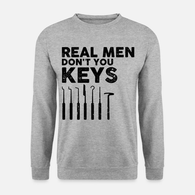 Men Schlosdienst Locking Technician Design - Unisex Sweatshirt - salt & pepper