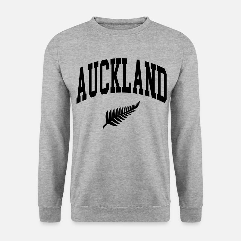Auckland - Unisex Pullover - Weißgrau meliert