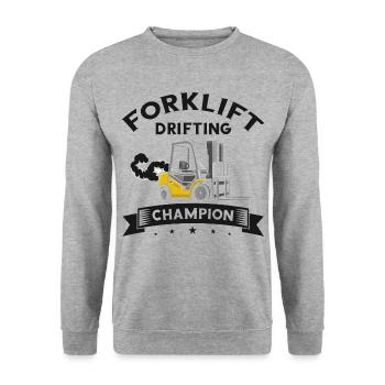 Warehouse drivers and warehouse workers for forklifts - Unisex Sweatshirt - salt & pepper - Front - Alina (178cm) & Michal (187cm)