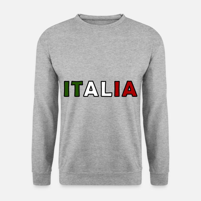 Heimat Italien - Unisex Pullover - Weißgrau meliert