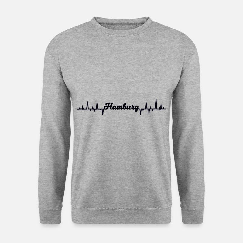 The pulse in Hamburg - Unisex Sweatshirt - salt & pepper