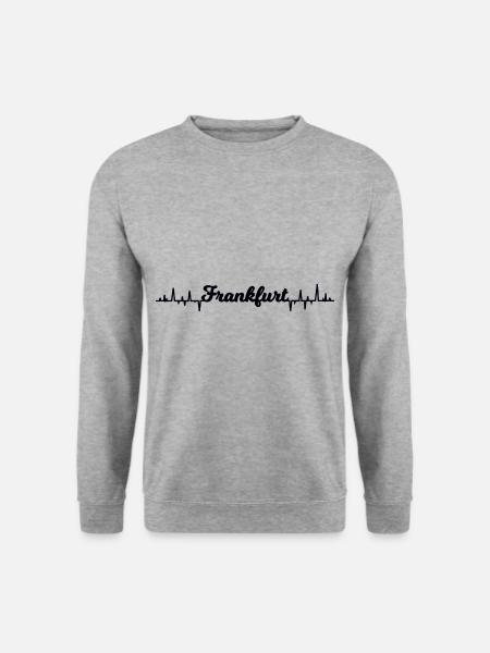 Die Frankfurter - Unisex Pullover - Weißgrau meliert