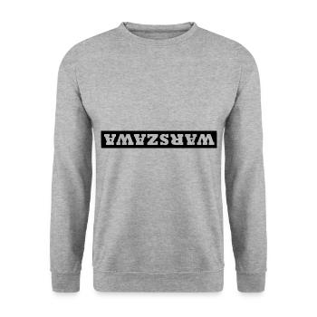 Fans de Varsovie - Sweat-shirt Unisexe - gris chiné - Devant - Alina (178cm) & Michal (187cm)