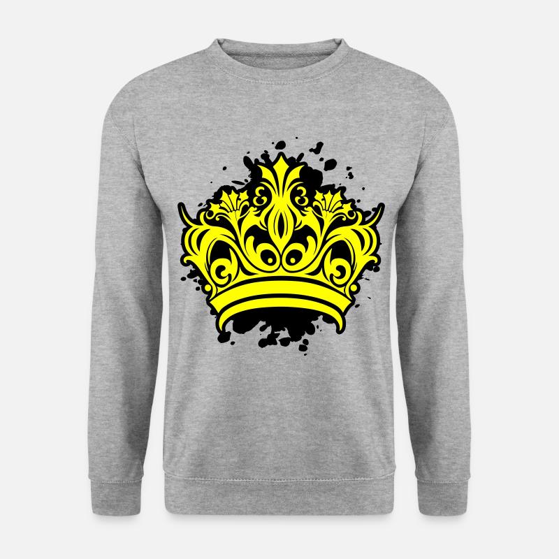 Crown Symbol Blobs - Unisex Sweatshirt - salt & pepper