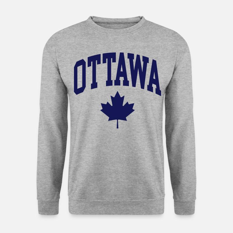 Ottawa - Unisex Pullover - Weißgrau meliert