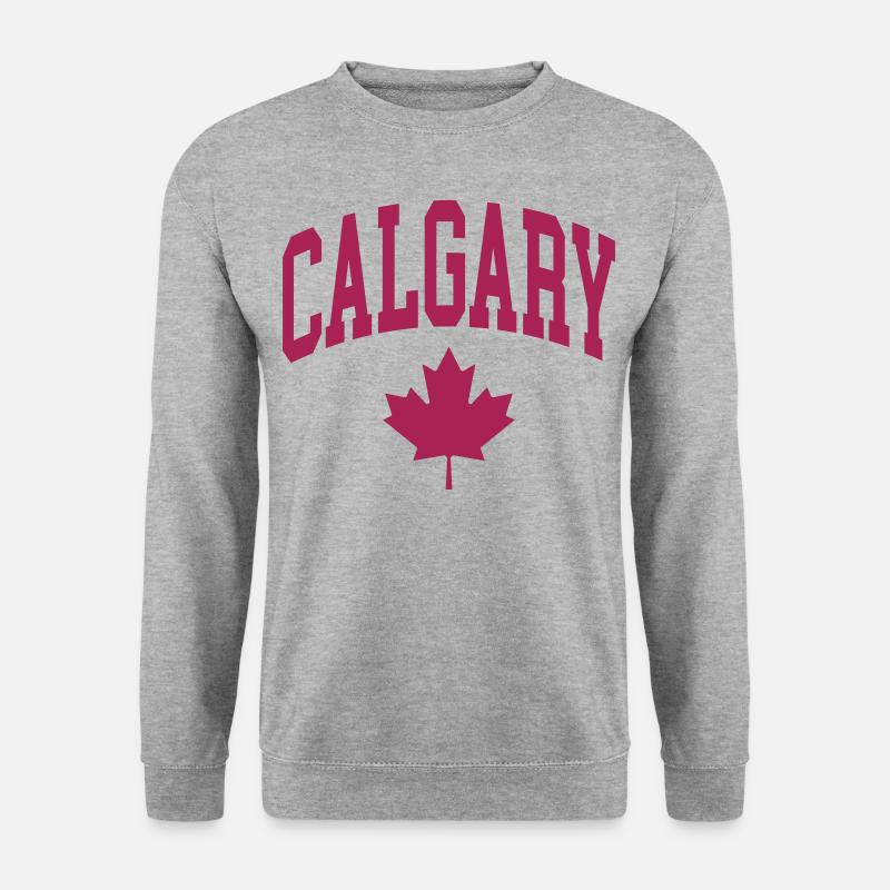 Calgary - Unisex Pullover - Weißgrau meliert