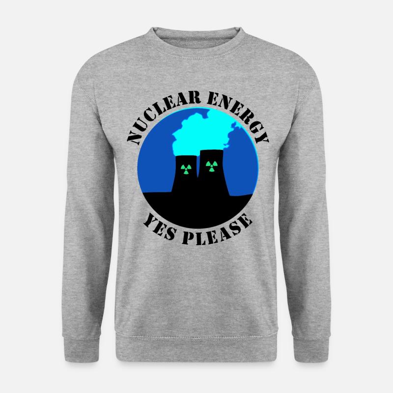 Nuclear Energy Yes Please - Unisex Sweatshirt - salt & pepper