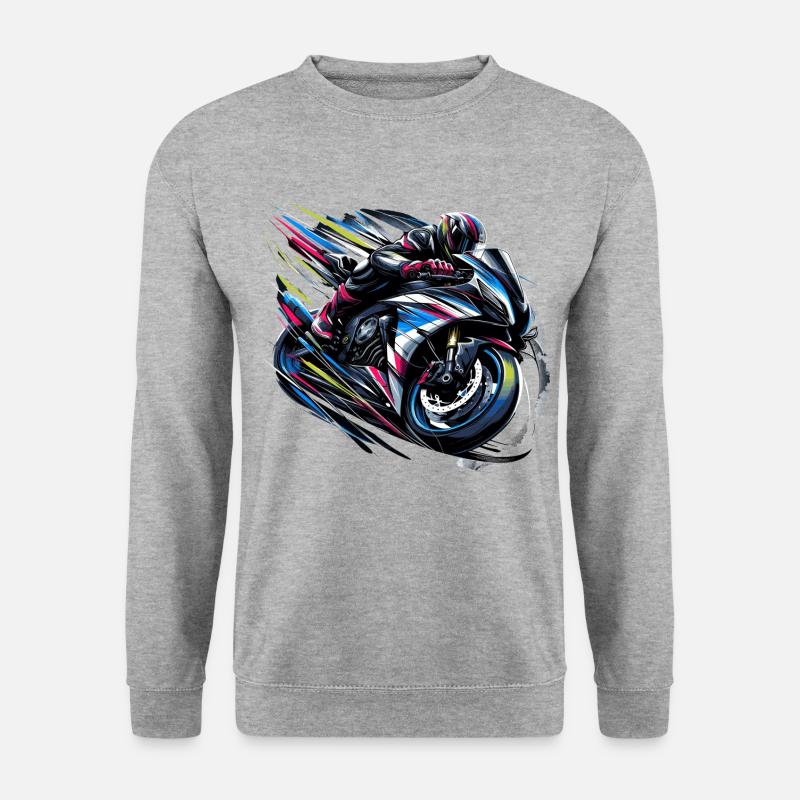 Velocity Vortex - Unisex Pullover - Weißgrau meliert