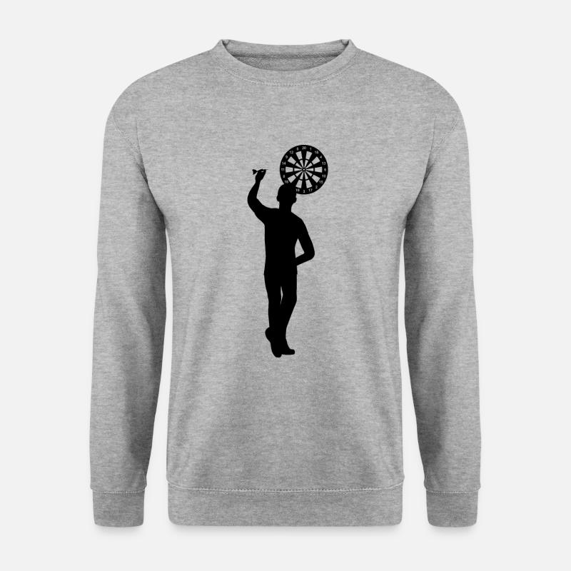 Dart for left-handers - Unisex Sweatshirt - salt & pepper