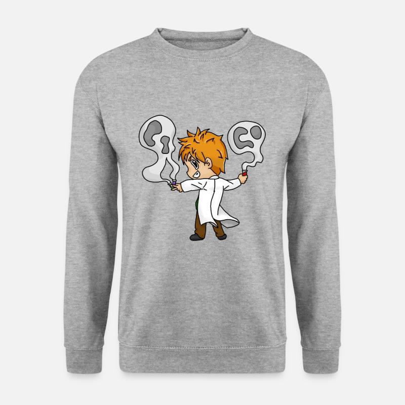 Wissenschaftler - Unisex Pullover - Weißgrau meliert