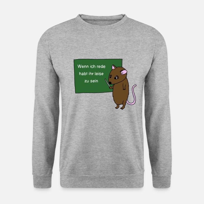 Lehrer - Unisex Pullover - Weißgrau meliert