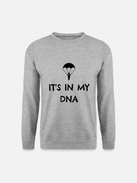 Parachuting: Its in my DNA - Unisex Sweatshirt - salt & pepper