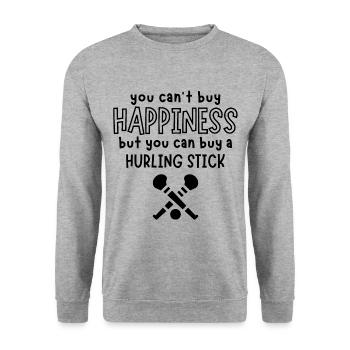 Vous pouvez acheter un bâton de hurling - Sweat-shirt Unisexe - gris chiné - Devant - Alina (178cm) & Michal (187cm)