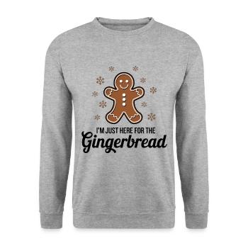 Gingerbread Gingerbread Man Gingerbread Christmas - Unisex Sweatshirt - salt & pepper - Front - Alina (178cm) & Michal (187cm)