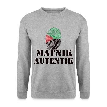 Martinique Antilles Caraïbe - Sweat-shirt Unisexe - gris chiné - Devant - Alina (178cm) & Michal (187cm)
