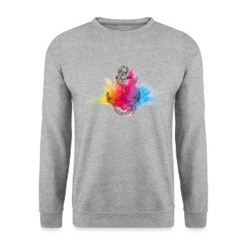 Coastal Child Collection - Unisex Sweatshirt - salt & pepper - Front - Alina (178cm) & Michal (187cm)