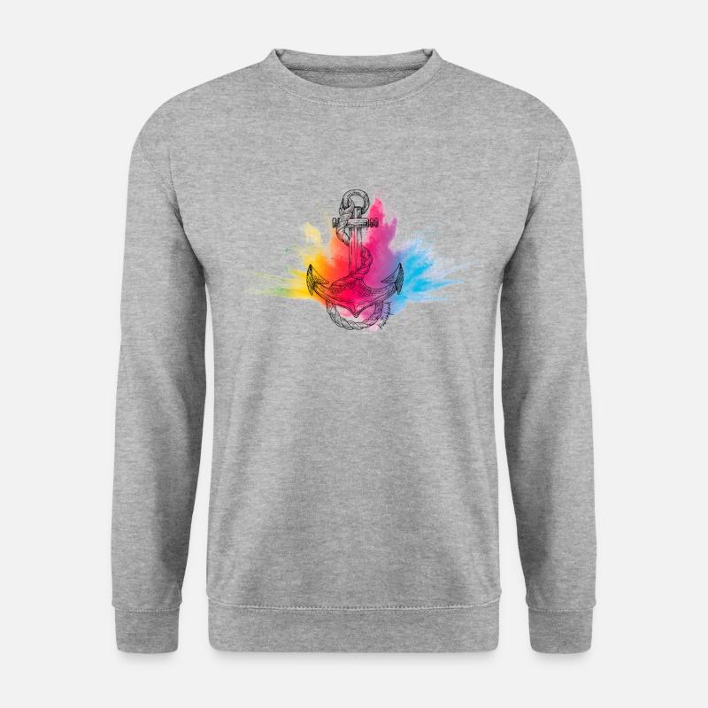 Küstenkind Kollektion - Unisex Pullover - Weißgrau meliert