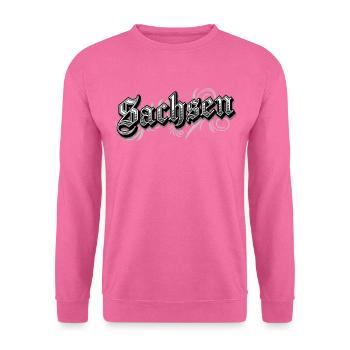 Sachsen Ostdeutschland Vintage Look - Unisex Pullover - Pink - Vorne