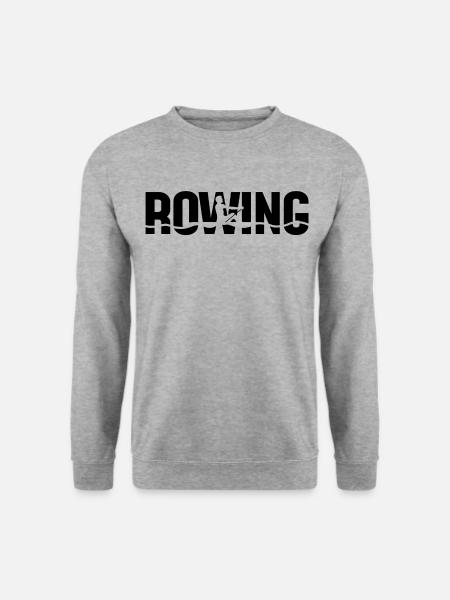 Ruderer Rudern Ruder Team - Unisex Pullover - Weißgrau meliert