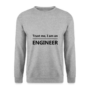 engineer - Unisex Sweatshirt - salt & pepper - Front - Alina (178cm) & Michal (187cm)