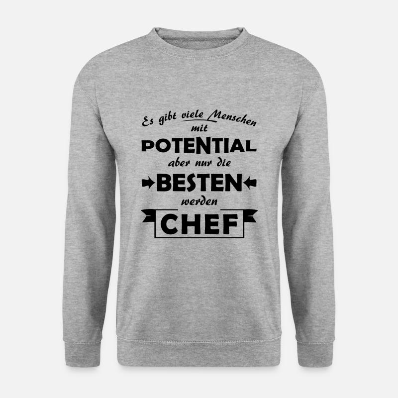 Chef - Unisex Pullover - Weißgrau meliert