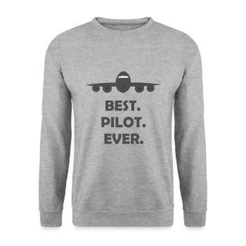 Meilleur pilote - Sweat-shirt Unisexe - gris chiné - Devant - Alina (178cm) & Michal (187cm)