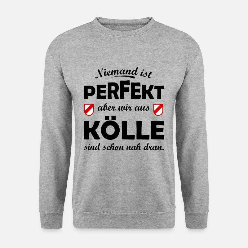 Kölle Perfekt - Unisex Pullover - Weißgrau meliert