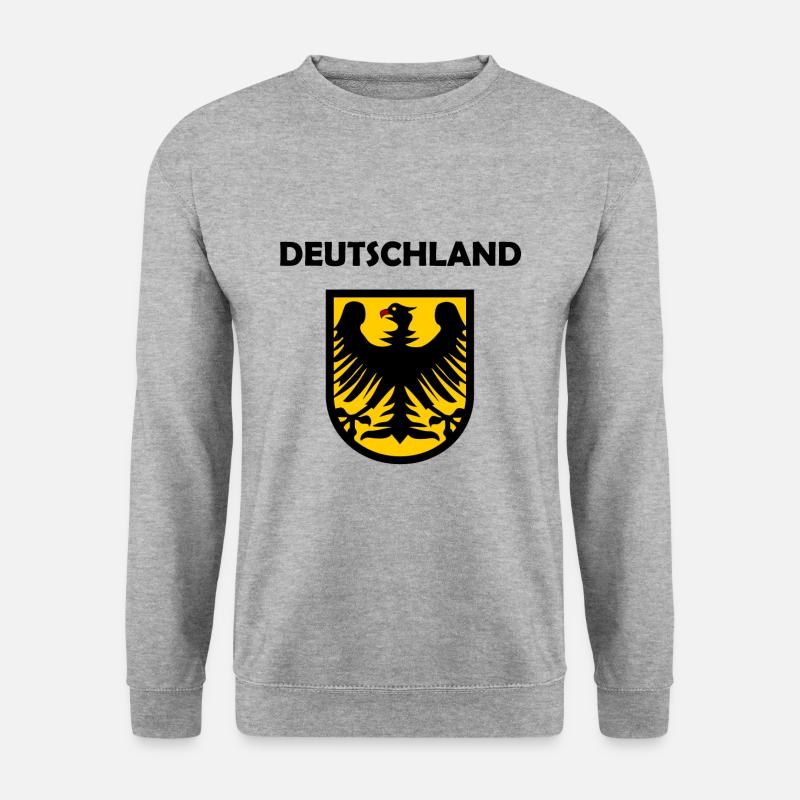 Der Deutschland Adler - Unisex Pullover - Weißgrau meliert