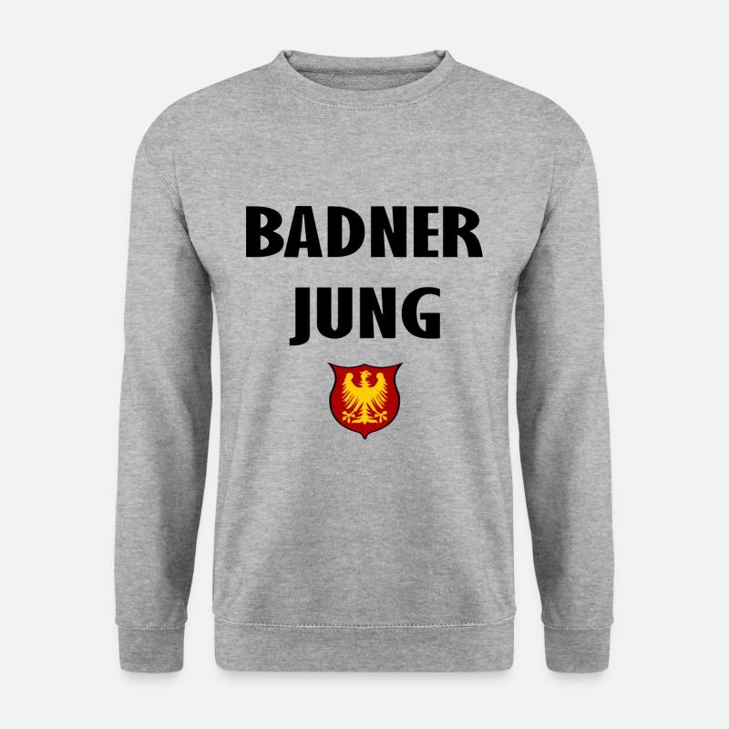 Badner Junge - Unisex Pullover - Weißgrau meliert