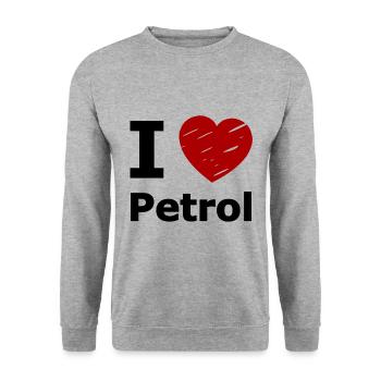 Amour de l’essence - Sweat-shirt Unisexe - gris chiné - Devant - Alina (178cm) & Michal (187cm)