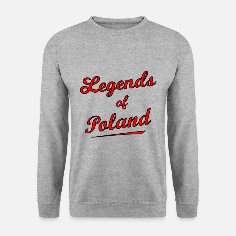 Die polnischen Legenden - Unisex Pullover - Weißgrau meliert
