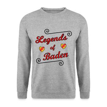 Les légendes du Badnerland - Sweat-shirt Unisexe - gris chiné - Devant - Alina (178cm) & Michal (187cm)