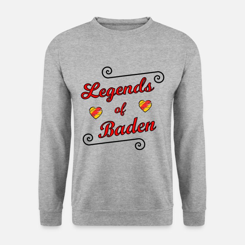 Die Badnerland Legenden - Unisex Pullover - Weißgrau meliert
