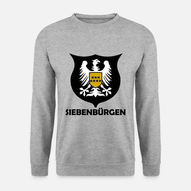 Siebenbürgen Adler - Unisex Pullover - Weißgrau meliert