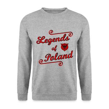 The Polish Legends - Unisex Sweatshirt - salt & pepper - Front - Alina (178cm) & Michal (187cm)