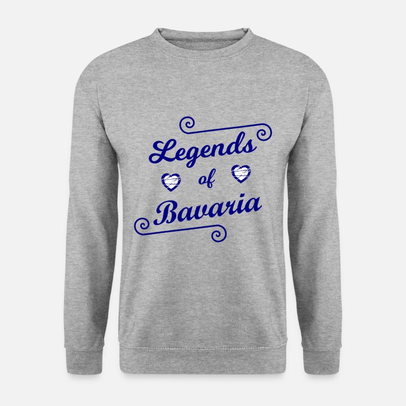 Die bayrischen Legenden - Unisex Pullover - Weißgrau meliert