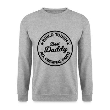 The Best Daddy - Unisex Sweatshirt - salt & pepper - Front - Alina (178cm) & Michal (187cm)