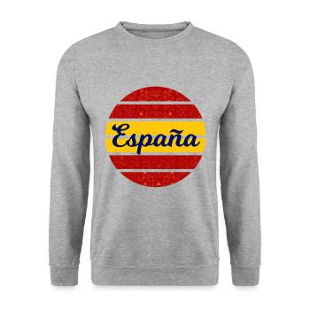 Les fans espagnols - Sweat-shirt Unisexe - gris chiné - Devant - Alina (178cm) & Michal (187cm)