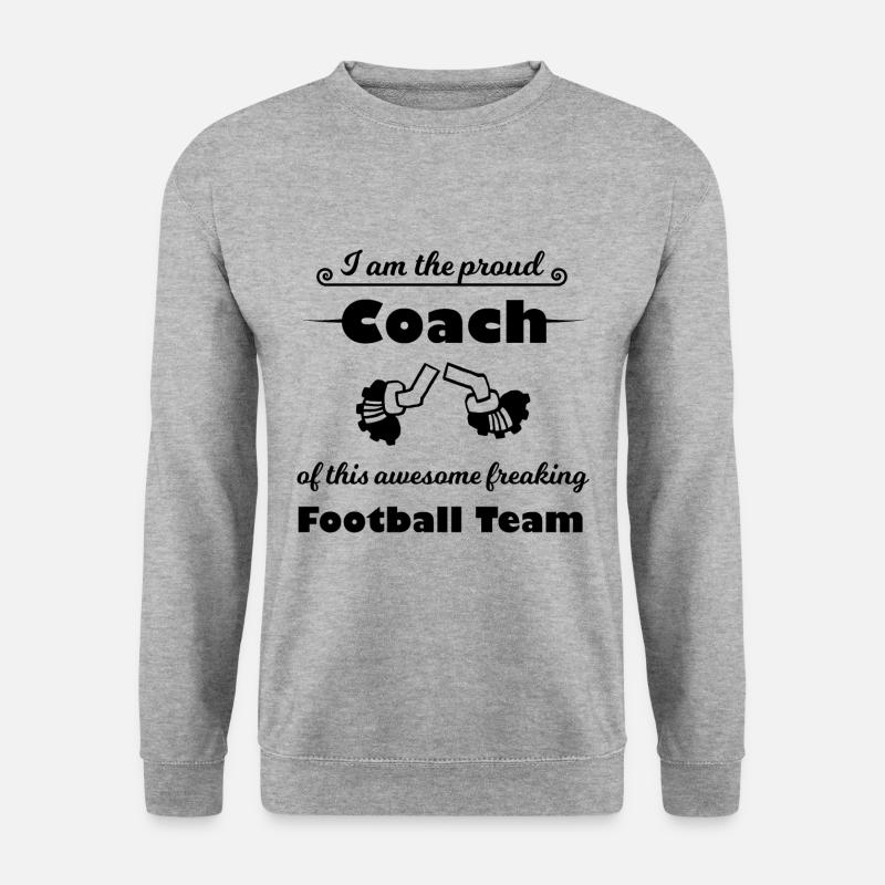 Der beste Trainer - Unisex Pullover - Weißgrau meliert