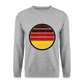 Germany's colours - Unisex Sweatshirt - salt & pepper - Front - Alina (178cm) & Michal (187cm)
