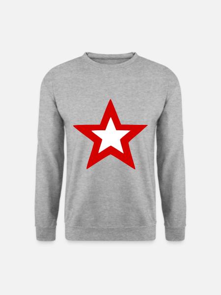 Der polnische Himmelstern - Unisex Pullover - Weißgrau meliert