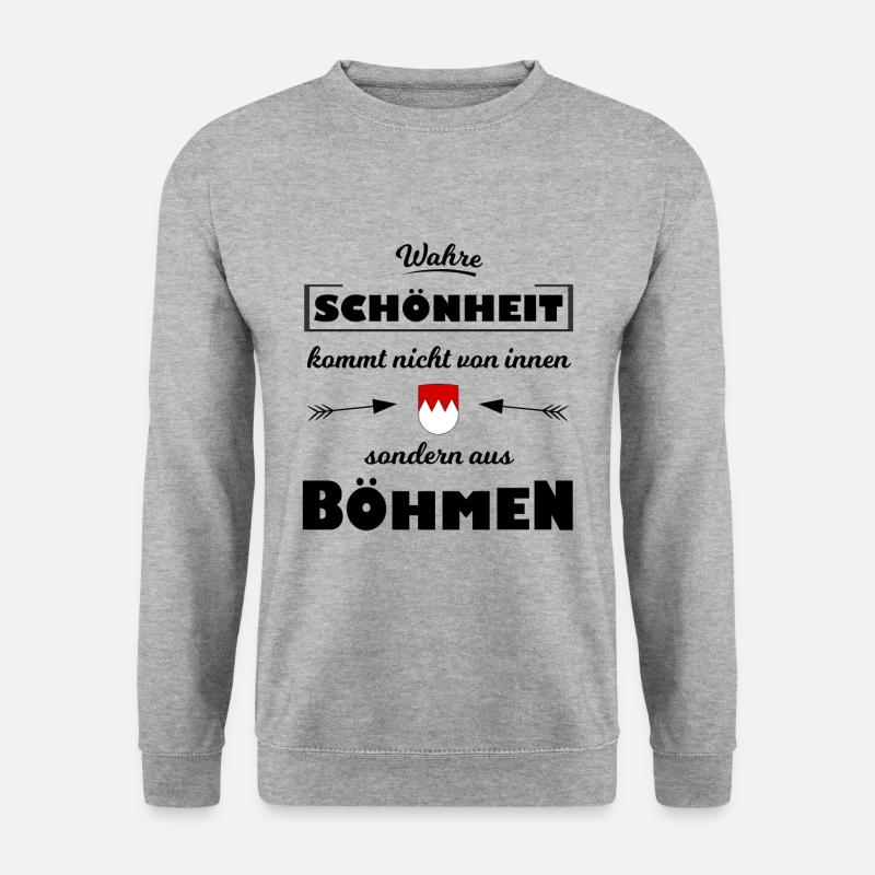 Schönheit aus Böhmen - Unisex Pullover - Weißgrau meliert